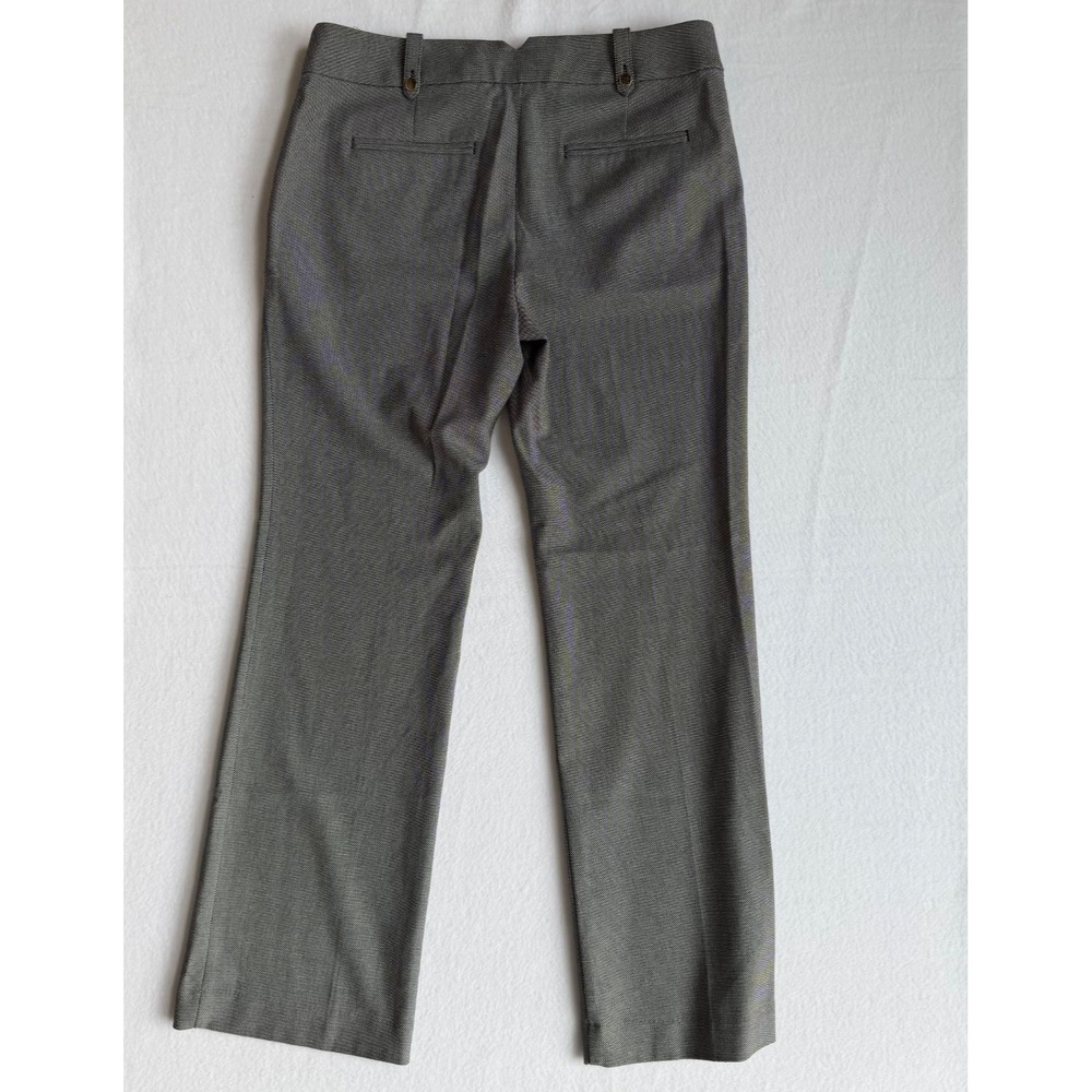 LOFT Marisa Trouser Pants Women Size 10 Black White Career Stretch Straight - Picture 2 of 8